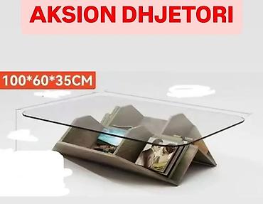 stakleni sto ikea: Stolić za dnevnu sobu sa staklenom pločom i organizatorom za — 1