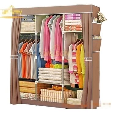 Dolablar: Yeni, Açılan, 3 qapılı Düz dolab, Qarderob, paltar dolabı — 5