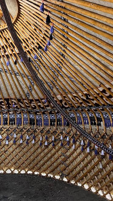 Изготовление юрт: Традиционная юрта с прочным деревянным каркасом и войлочным покрытием — 5