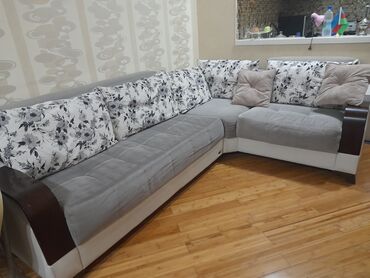 Qab-qacaq və mətbəx ləvazimatları: Künc divan, Açılan, Bazalı, Parça