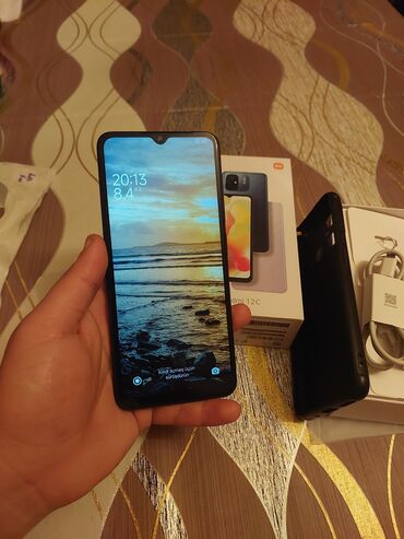 zapchasti na telefon flai izi 3: Xiaomi Redmi 12C, 128 ГБ, цвет - Черный, 
 Гарантия, Отпечаток пальца, Две SIM карты