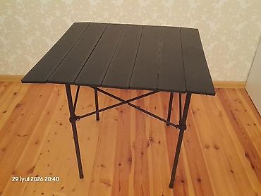 kamp stulu: Yeni, Qatlanan, Metal, Kvadrat masa — 1