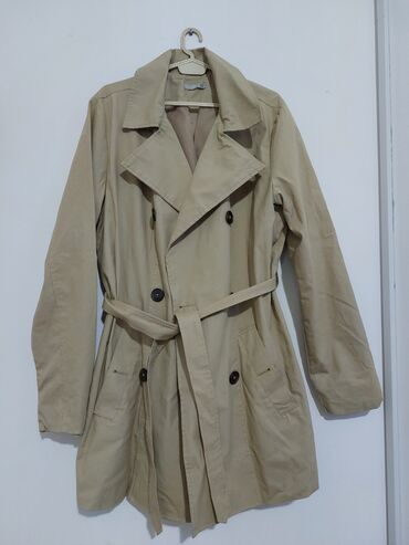 jakna mantil: XL (EU 42), Upotrebljenо, Sa postavom, Jednobojni, bоја - Bež