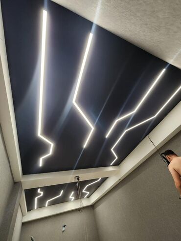 Натяжной потолок: Натяжной потолок Матовое, 3D потолки, Глянцевое Бесплатный замер, Гарантия, Монтаж — 12