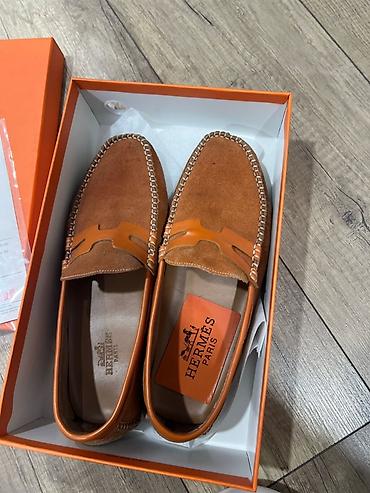 hermes обувь: Мокасины Hermès Paris, мужские. - Материал: комбинация натуральной — 1