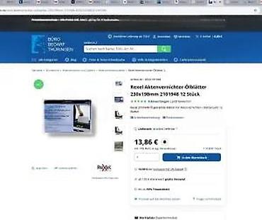 test trake za secer cena: United Office podmazujući listovi za seckalice dokumenata – pakovanje — 10