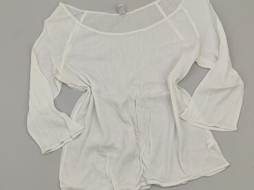 białe bluzki z bufiastymi rękawami: Blouse, L (EU 40), condition - Good