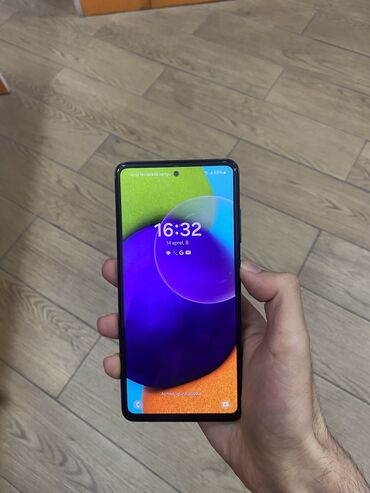 samsung p705: Samsung Galaxy A52, 128 GB, rəng - Qara, Düyməli, Barmaq izi, Face ID