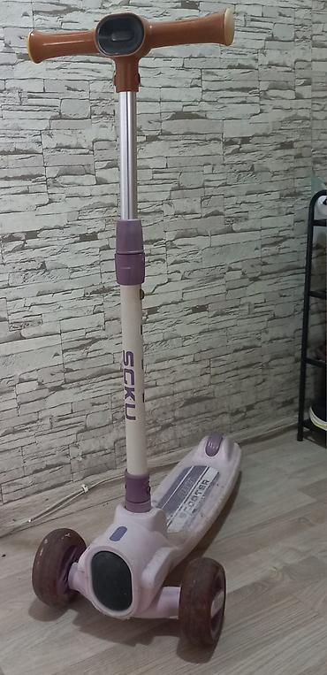 scooter uşaq ucun: Uşaq skuterı 70 manata alınıb.isiqlı,musiqilidi.hec bir problemi — 1