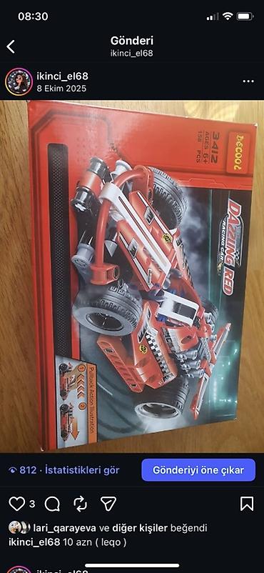 qala oyuncaq dəsti: “Dazzling Red” Racing Car – konstruksiya dəsti — 1