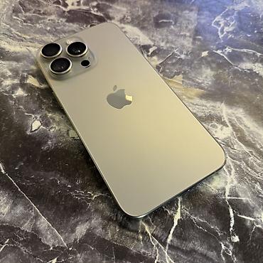 дин: IPhone 15 Pro Max, Б/у, 256 ГБ, Natural Titanium, Чехол, 86 % — 4