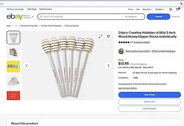 Kašike: Drvene kašičice za med – mini “honey dipper” štapići - Materijal — 3