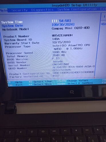 Compaq: Compaq Mini CQ10-400 Compaq Mini CQ10-400. Ekran 10 inca. Laptop se — 11