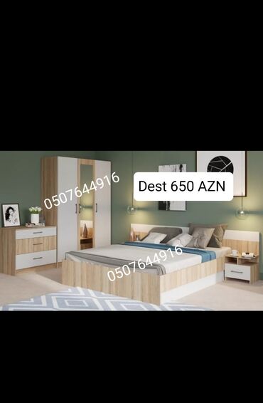 Yataq otağı dəstləri: İkinəfərlik çarpayı, Azərbaycan, Yeni — 9