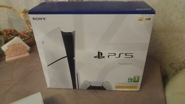 PS5 (Sony PlayStation 5): Sony PlayStation 5 1TB (PS5) – Diskli versiya Komplekt: - PS5 konsolu — 6