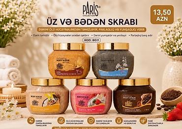 skrab: Paris Collection Üz və Bədən Skrabı – 500 ml kavanozlarda müxtəlif — 1