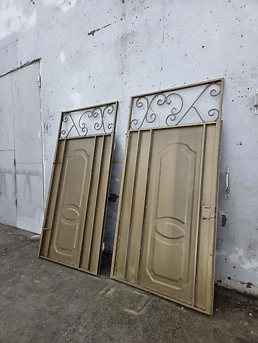 qapi demir qapi seyf qapi: Metall qapı dəsti – dekorativ şəbəkəli üst hissə ilə - Material: tam — 8