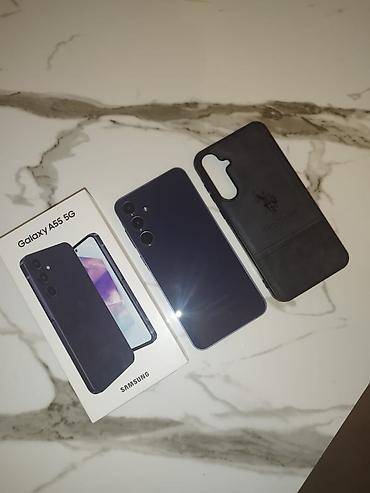 sasung a55: Samsung Galaxy A55, 256 GB, rəng - Mavi, Barmaq izi — 1