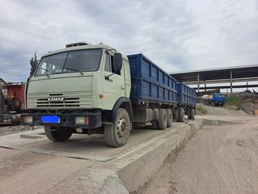 КАМАЗ. В круг новая резина, рама двойная голова и прицеп по два