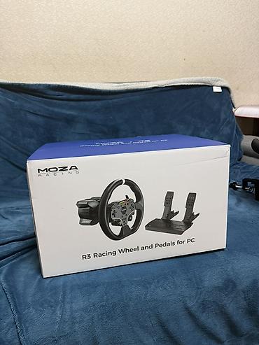сколько стоит руль с педалями: MOZA Racing R3 — комплект гоночного руля и педалей для ПК. Состав — 1