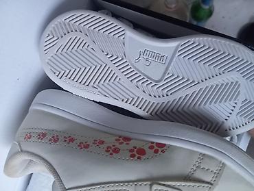 Детская обувь: Цвет - Белый Кроссовки, Puma, Размер: 29, Унисекс — 5