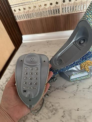 Stasionar telefonlar: Məhsul: Bəzəkli masaüstü naqilli telefon – “Papuqay” dizaynı — 1