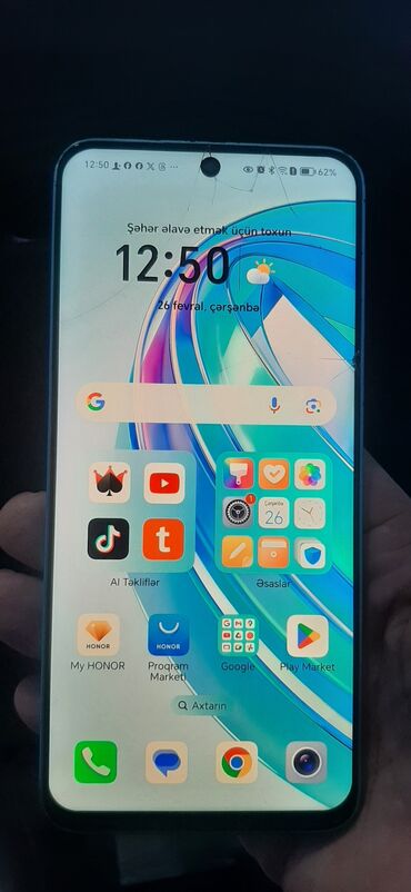 honor 10i: Honor X8a, 128 GB, rəng - Mavi, Barmaq izi