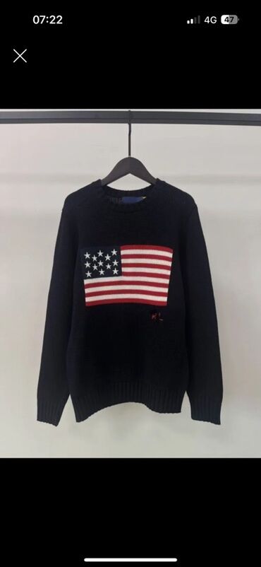 национальные платье: Мужской свитер, L, Polo Ralph Lauren, Новый, цвет - Синий, Самовывоз