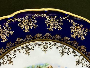 novruz süfrəsi: Boşqablar, 1 əd, rəng - Mavi, Farfor, Çexiya — 3