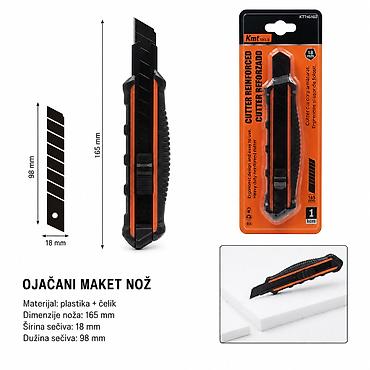 KMT Potpuno metalni nož 2382110 Ojačani maket nož za precizno i