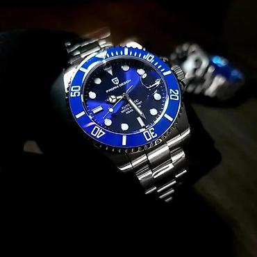 Ručni satovi: PAGANI DESIGN PD-1639 -43mm-Plava-Rolex Submariner-Automatik Potpuno — 4