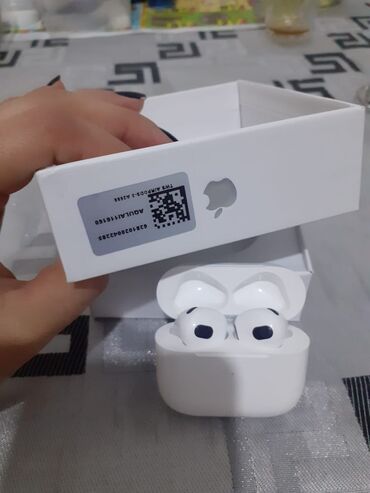 airpods ucuz qiymete: Simsiz (Bluetooth) Yeni Qulaqcıqlar Apple, rəng - Ağ