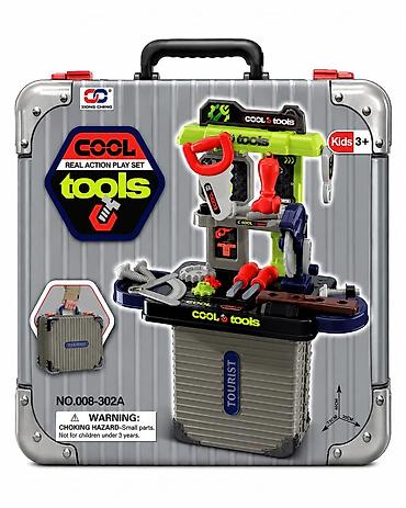 uşaq oyun: Uşaq üçün “Cool Tools” daşına bilən usta dəsti - Funksional 2‑də‑1 — 5