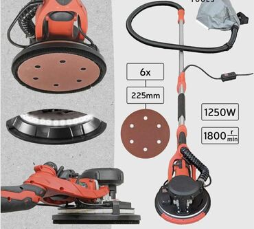 Električne brusilice: Brusilica za glet – zidna/plafonska, sa LED prstenom i priključkom za — 9