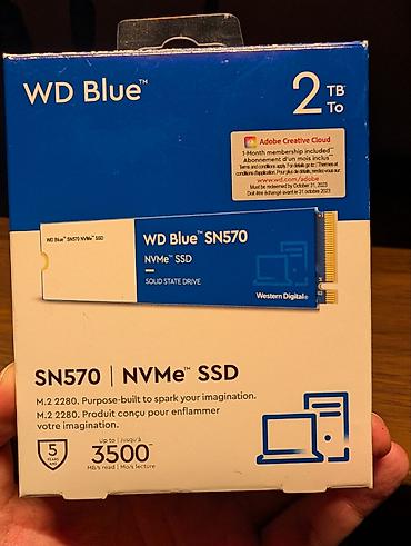 ssd 990: Накопитель для ПК, Б/у, Western Digital (WD), SSD, 2 ТБ, Для ПК — 1