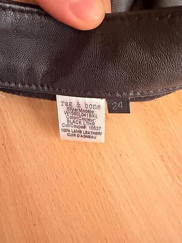 Жеке буюмдар: Кожаные брюки rag & bone - Модель: W160L0418KL (указано на бирке) — 2