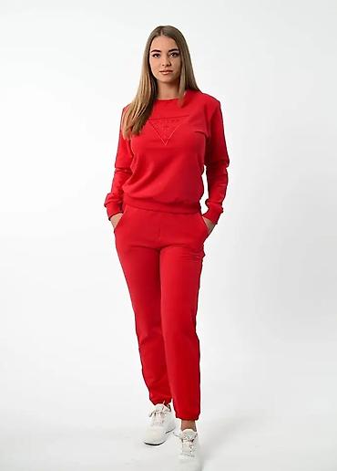 Gornji i donji deo: Ženski komplet trenerke – duks + donji deo - Model: jednobojni — 10