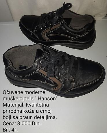 cipele timberland: Muške cipele Hanson – broj 41 - Materijal: prirodna koža - Boja: crna — 1