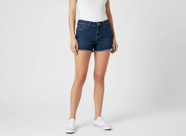 spodenki jeans krótkie: Shorts for women, size XS