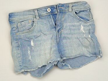 spódniczko spodenki jeansowe: Krótkie Spodenki Damskie, Bershka, S, stan - Dobry
