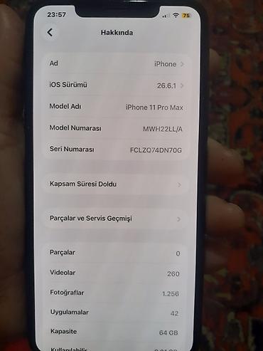 note 12 pro max: IPhone 11 Pro Max, 64 GB, Matte Midnight Green, Face ID — 2