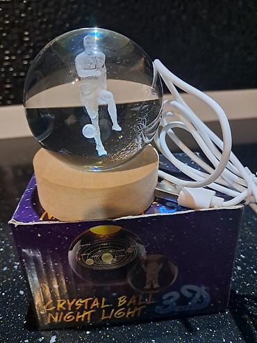 3d şəkillər: 3D “Crystal Ball Night Light” – LED gecə işığı - Şüşə kristal kürə — 1