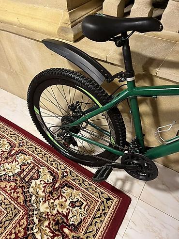 29 velosiped: Tez təcili satilir Dağ velosipedi – yaşıl rəngli, 26" təkər - Güclü — 4