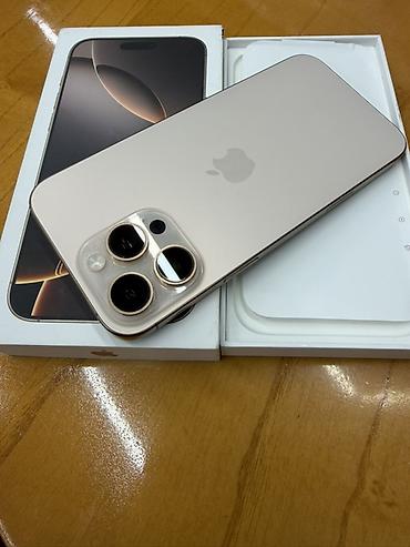apple iphone 4: IPhone 16 Pro Max, Б/у, 256 ГБ, Desert Titanium, Коробка, 89 % — 1