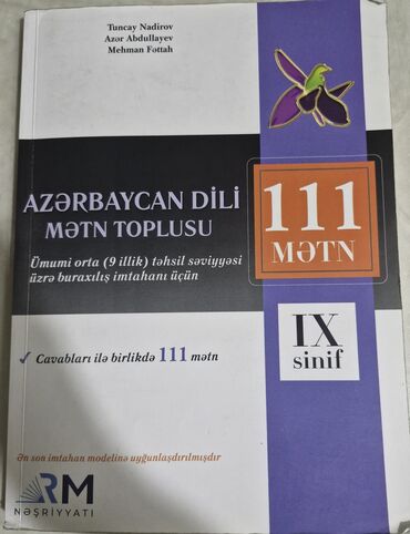 1ci sinif imla mətni: Mətn toplusu 9 cu sinif içində sadə qələmlə çox az yazılıb səliqəlidir