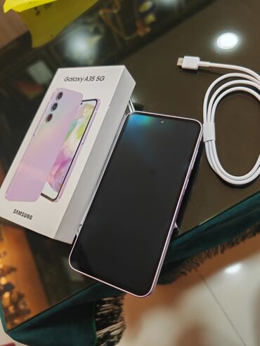 samsung a32 ekran qiymeti: Samsung Galaxy A35, 256 GB, rəng - Bənövşəyi, Zəmanət, Barmaq izi, İki sim kartlı