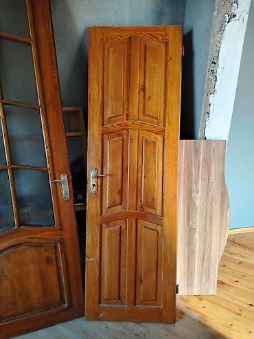 zal qapıları: Taxta otaq qapıları – 3 ədəd Məhsul təsviri: - Material: təbii ağac — 3