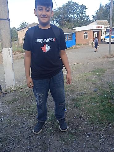 qiz usaq geyimleri: Uşaq üçün DSQUARED2 t-shirt - Rəng: qara - Ön hissədə “DSQUARED2” — 1