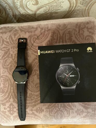 huawei watch: İşlənmiş, Smart saat, Huawei, Аnti-lost, rəng - Qara