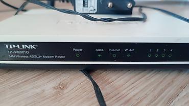 modem tp link 1 antena: Qara Qarayevde TP-Link TD-W8901G – 54M Wireless ADSL2+ Modem Router — 2